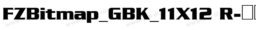 FZBitmap_GBK_11X12 R字体转换